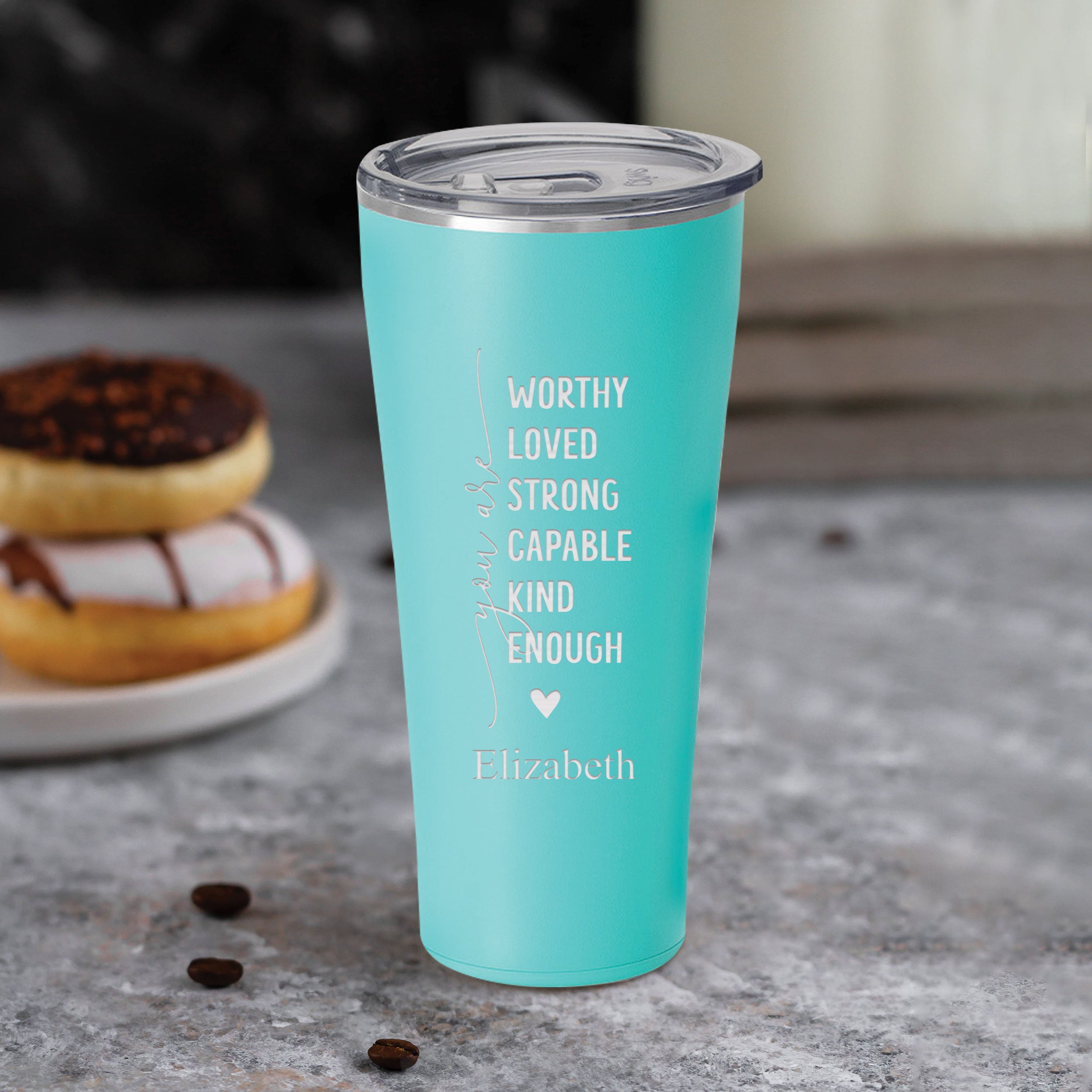 Valentines Tumbler With Cute Saying Insulated Tumbler Gift Idea for Her  Heart Love You Honey Travel Tumbler Cute Gift 