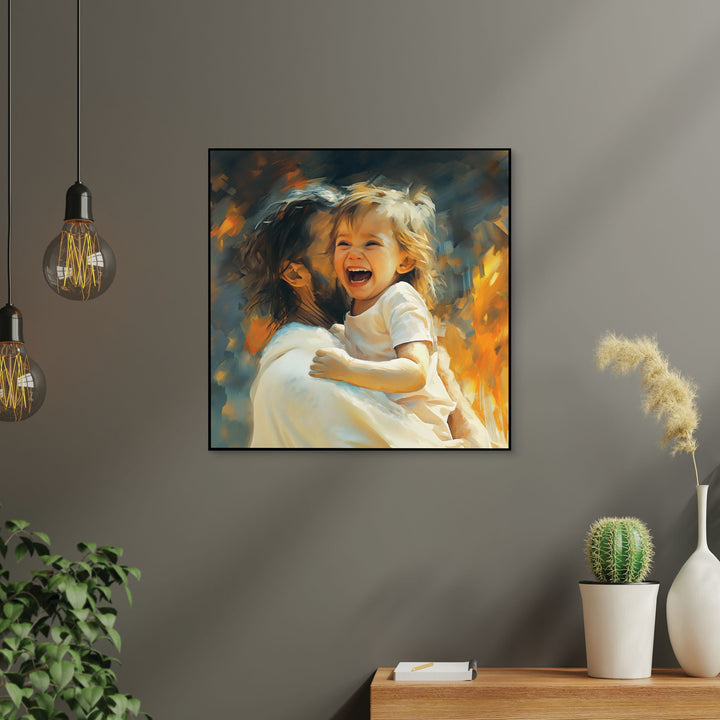 Hugging Child Printed Art