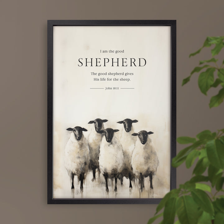 I Am The Good Shepherd Framed Art