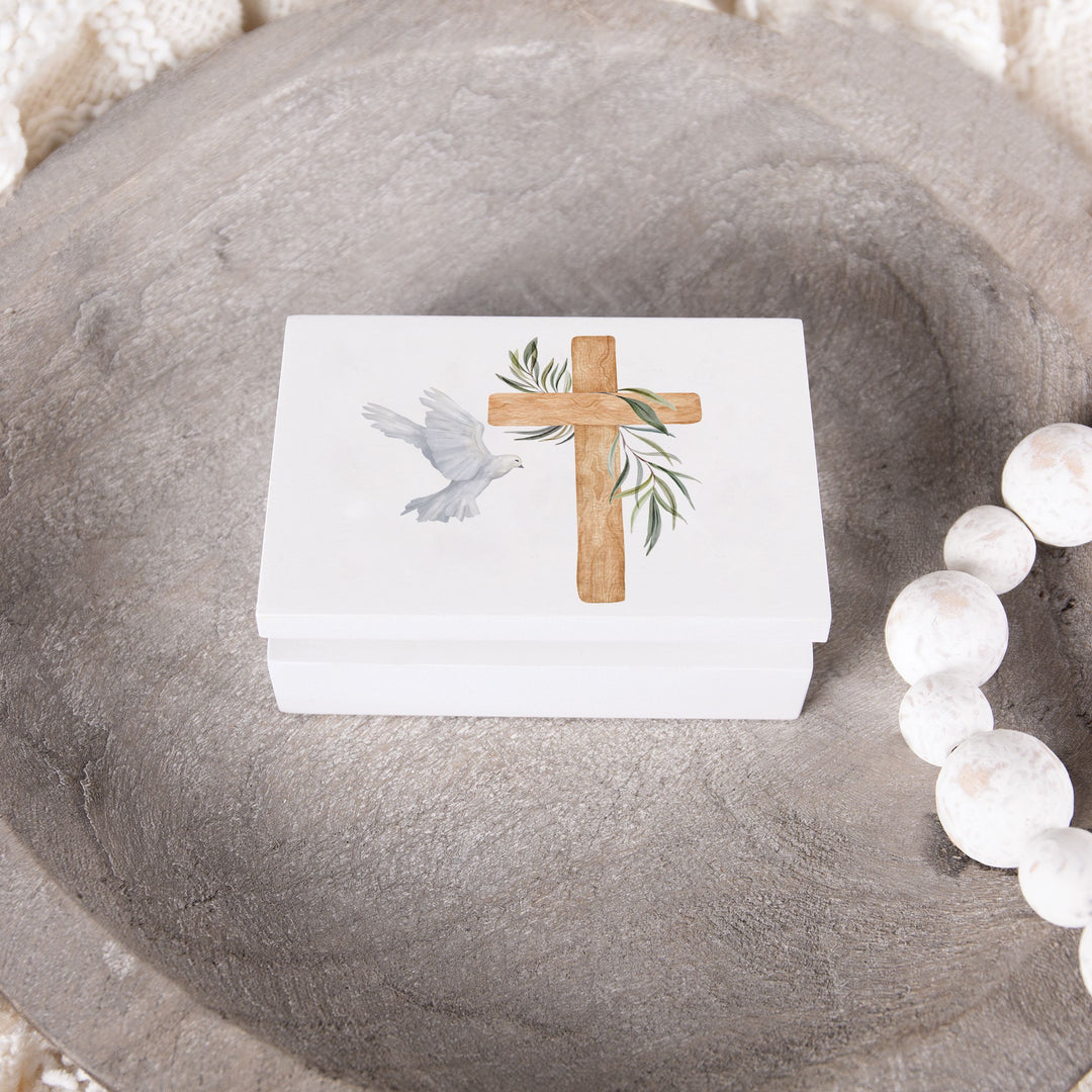 Cross And Dove Prayer Box
