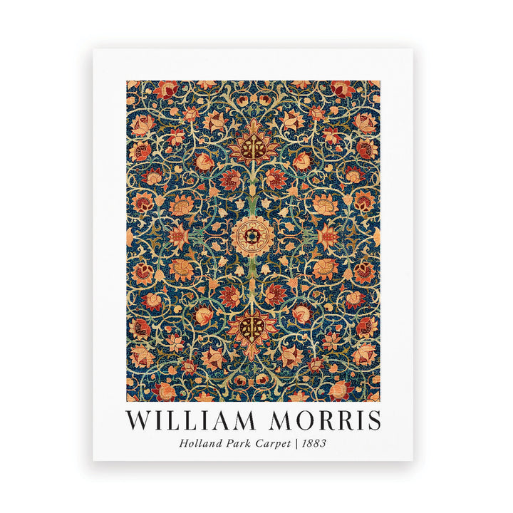 William Morris Holland Park Carpet 1883 Ornate Tbl Décor