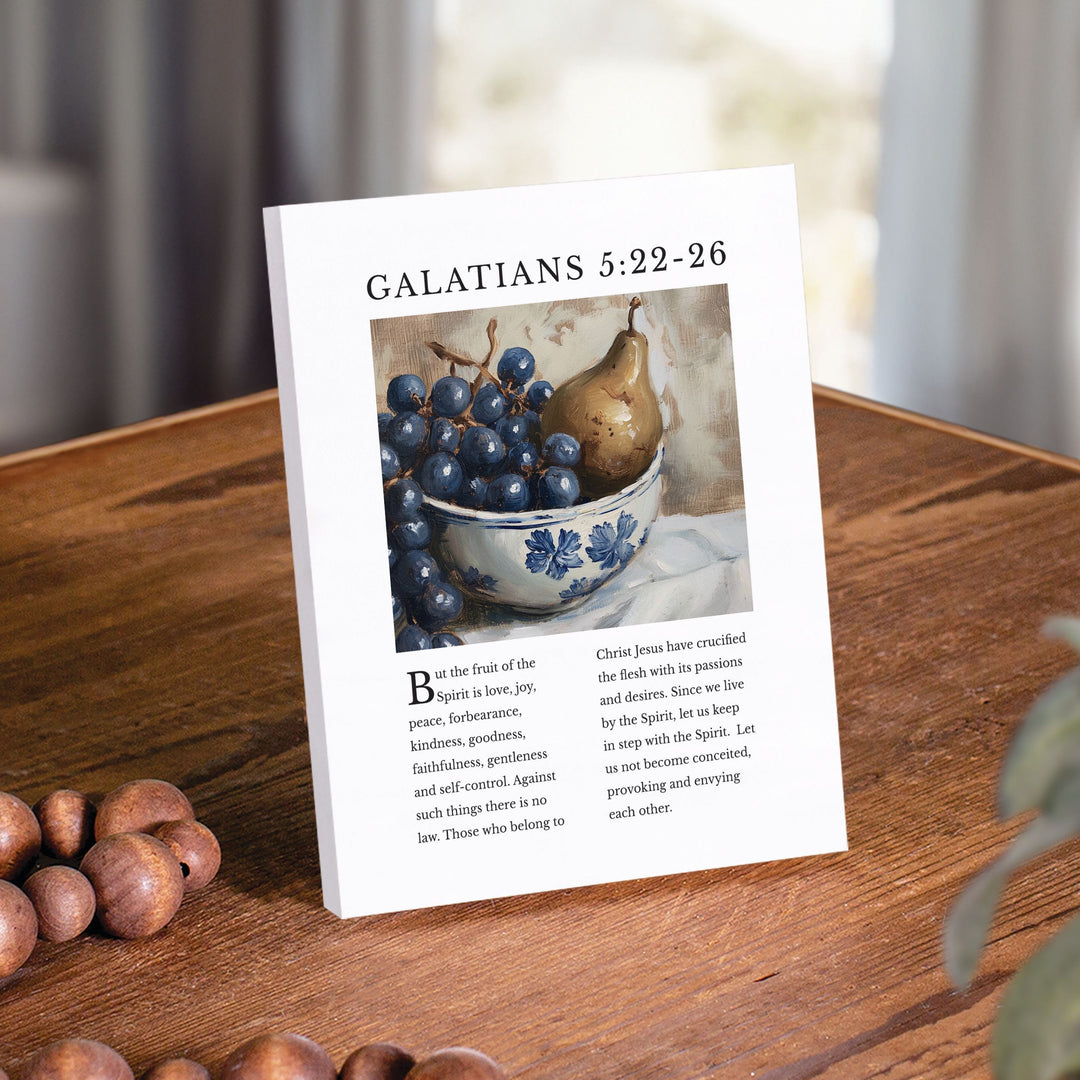 Galatians 5:22-24 Ornate Tabletop Décor