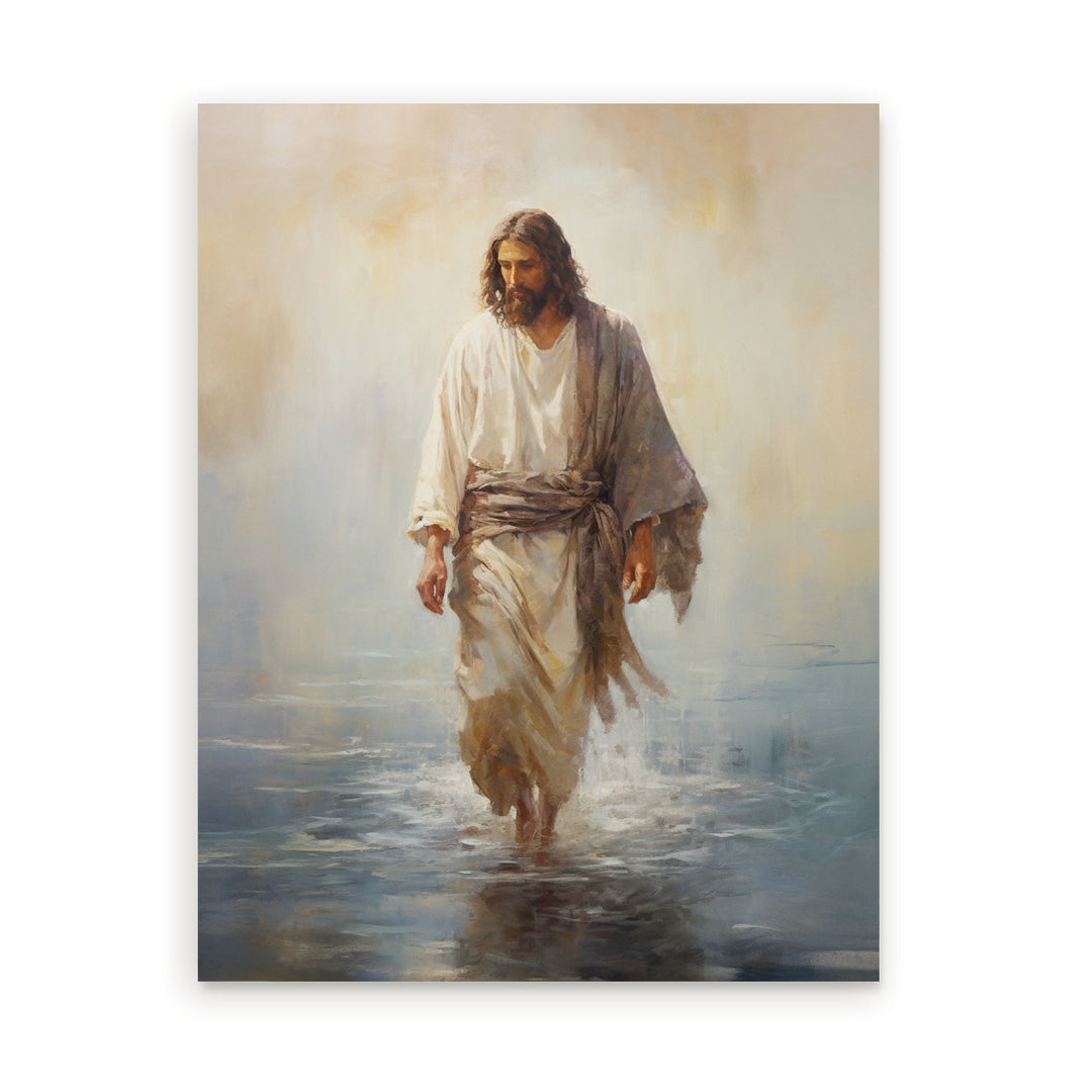 Jesus Walking On Water Ornate Tabletop Décor