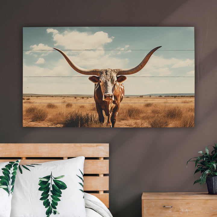 Longhorn Pallet Décor