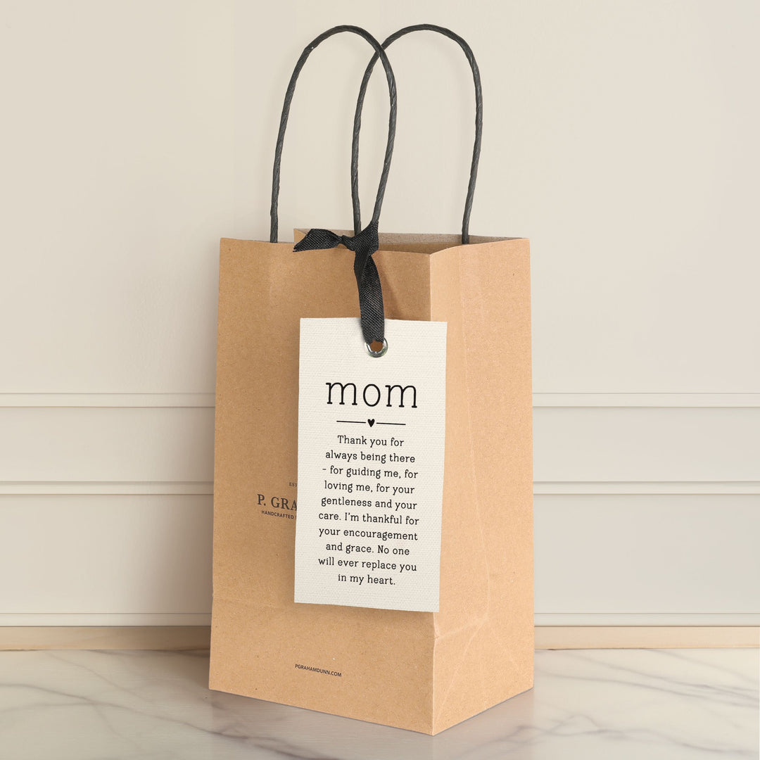 Mom Thank You For Always Being There Linen Tag