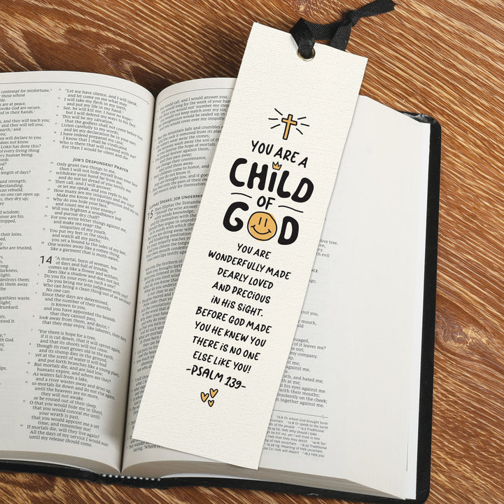 You Are A Child Of God Linen Bookmark