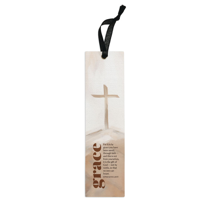 For It Is By Grace You Have Been Saved Linen Bookmark