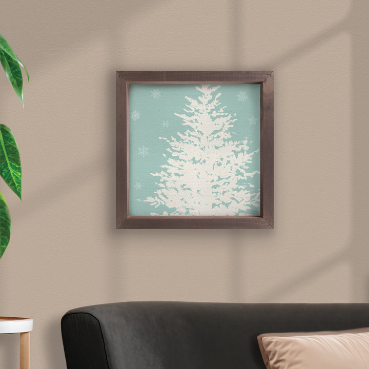 White Tree Framed Art