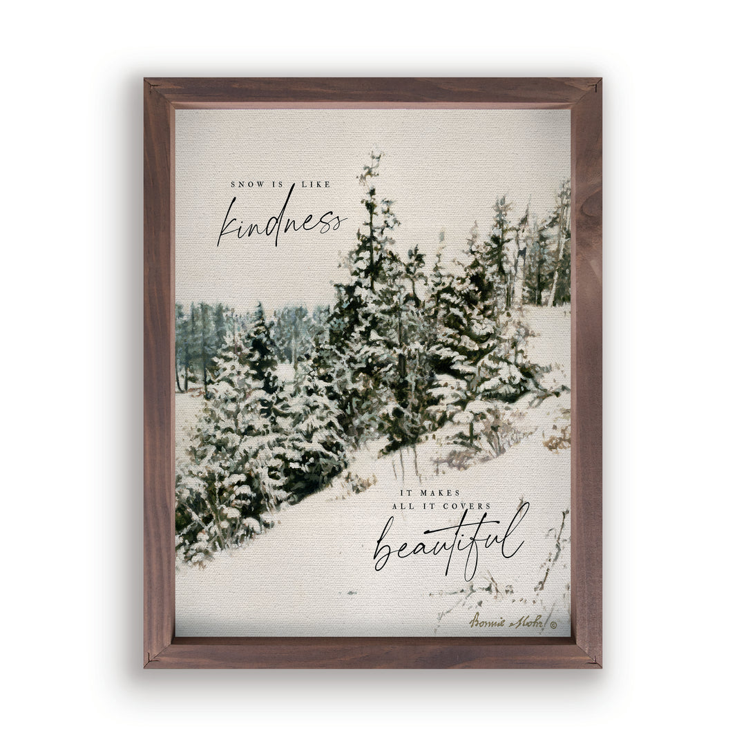 Snow Is Like Kindness It Makes All Framed Art