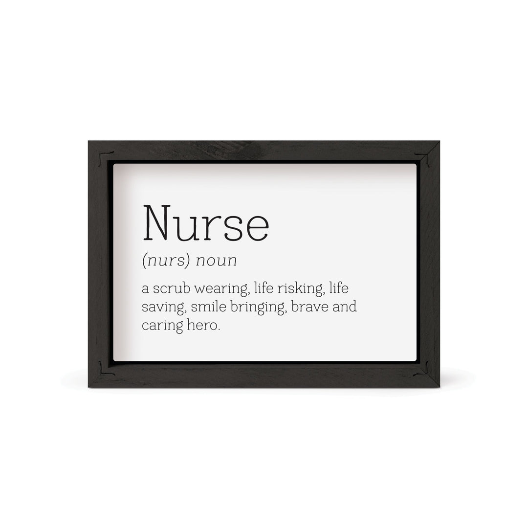 Nurse Noun A Scrub Wearing Framed Art