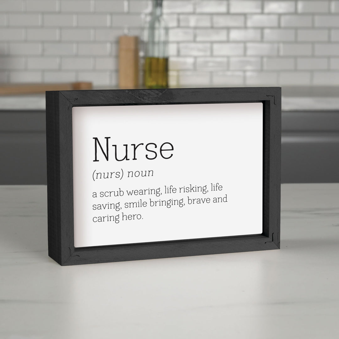 Nurse Noun A Scrub Wearing Framed Art