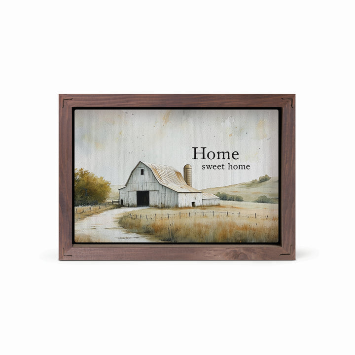 Home Sweet Home Framed Linen