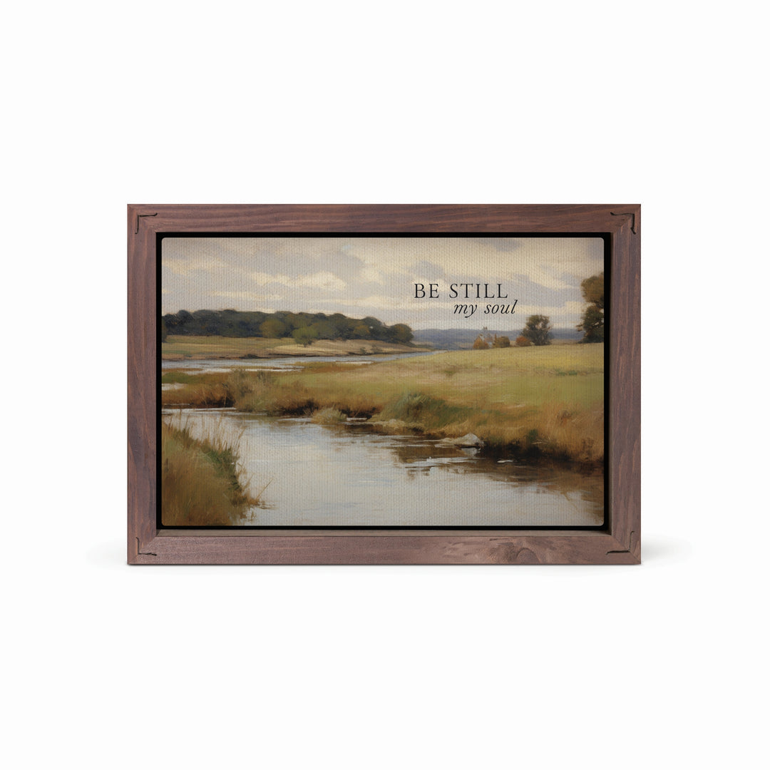 Be Still My Soul Framed Linen