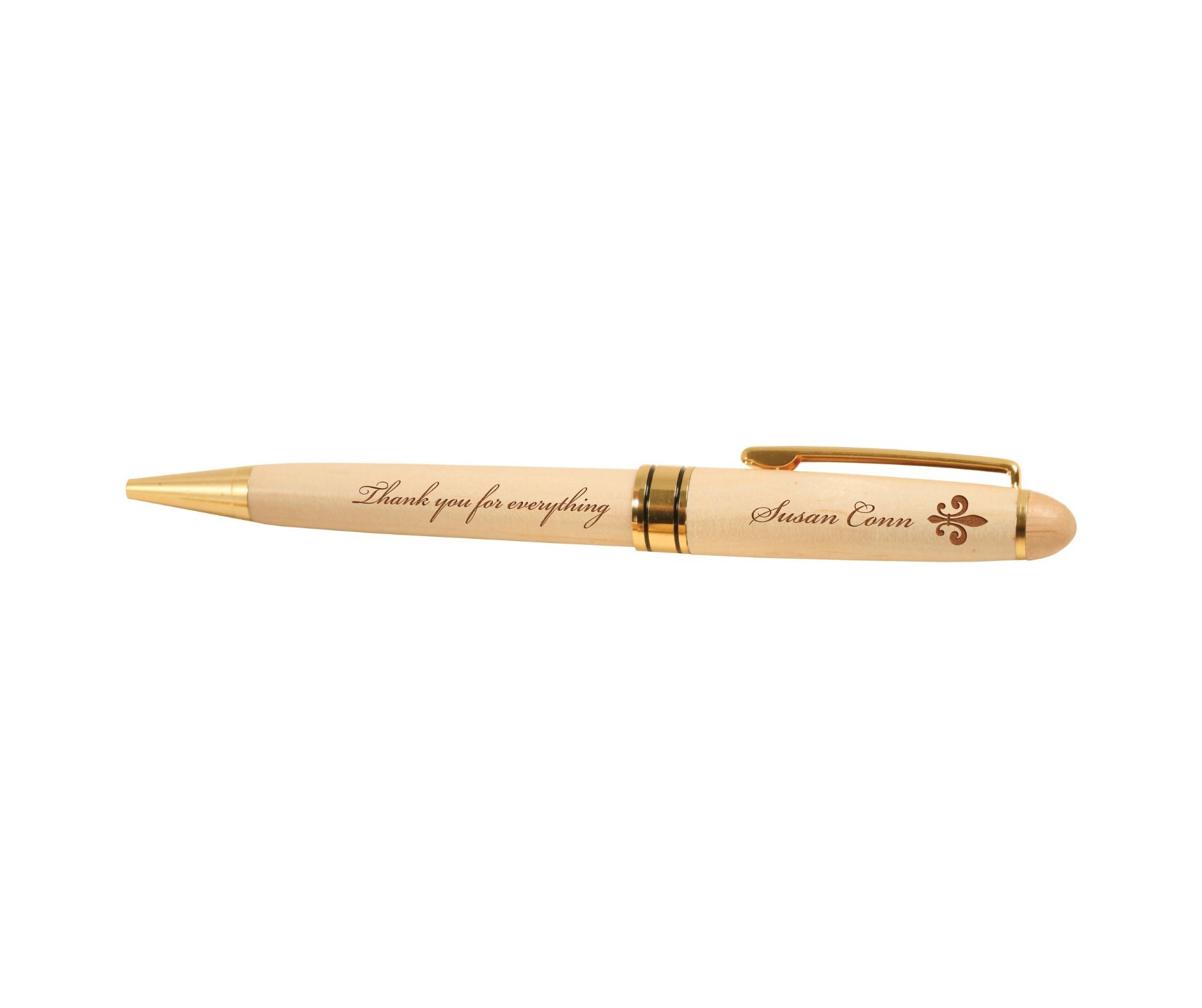 Personalized Custom Engraved Parker Classic Gold Ballpoint Pen Gift Blue  Ink | eBay