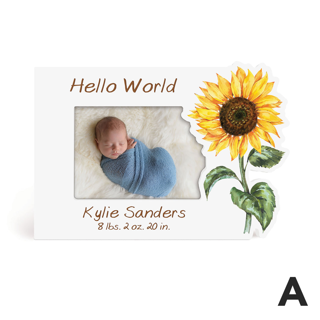 Personalized Sunflower Photo Frame