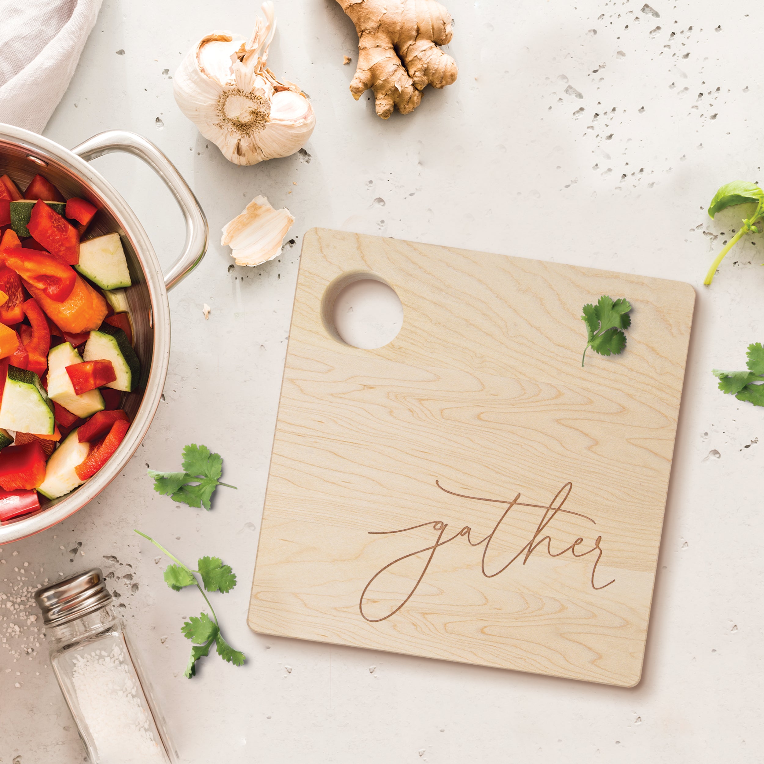 Sunflower Art Cutting Board - Bamboo Wine and Cheese Tray Engraved