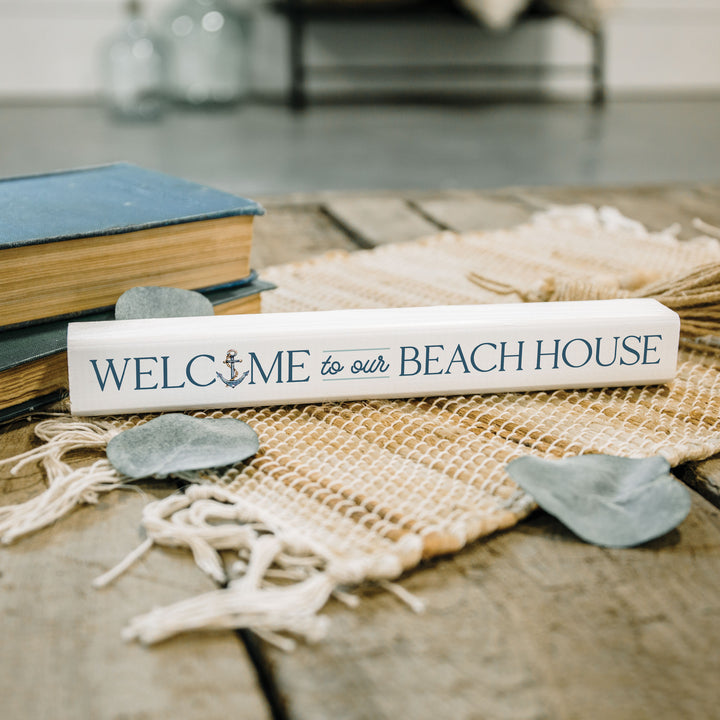 **Welcome To Our Beach House Stick Sign