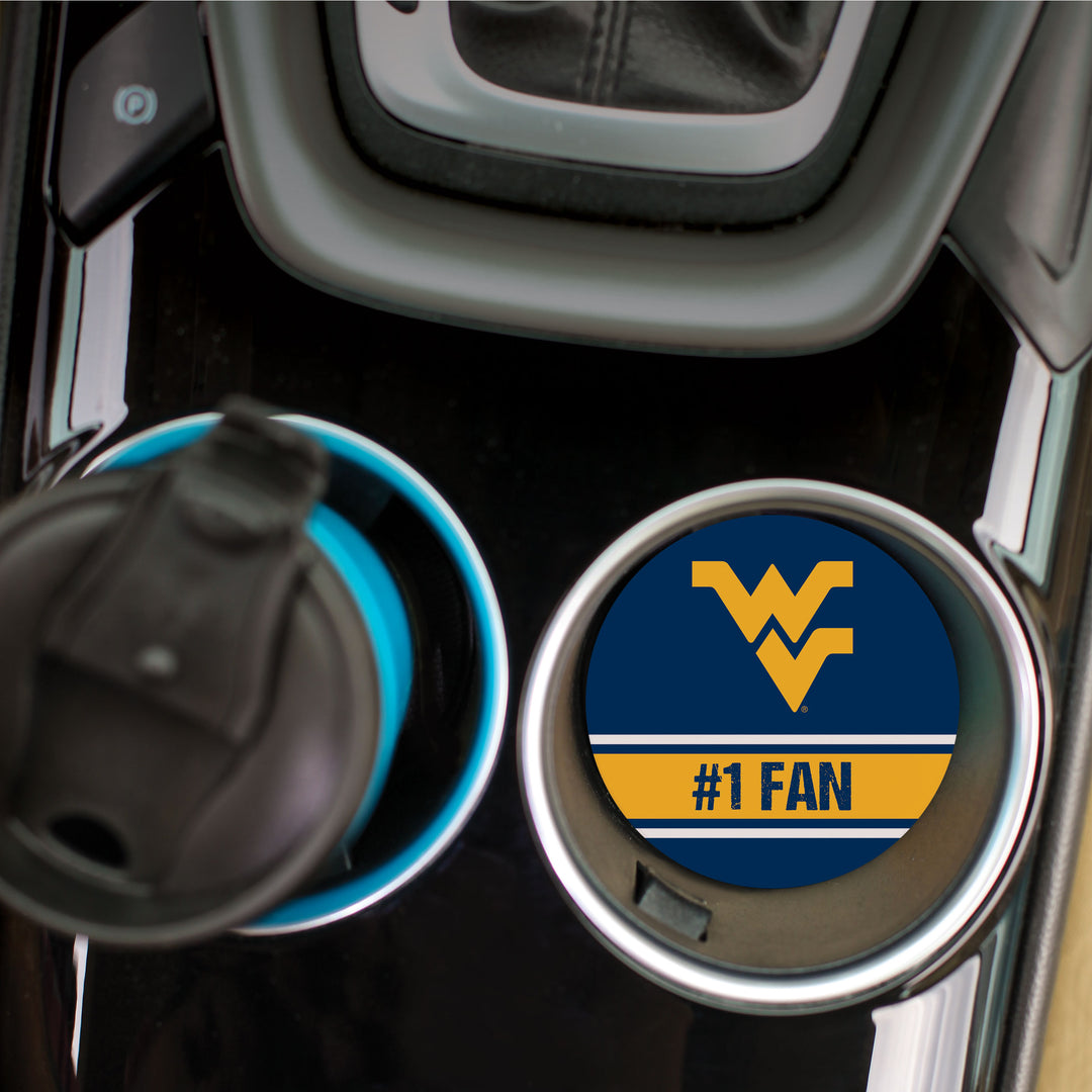 *#1 Fan - West Virginia University Car Coaster